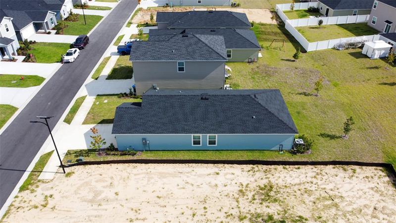 Aerial view of the street in Marion Ranch