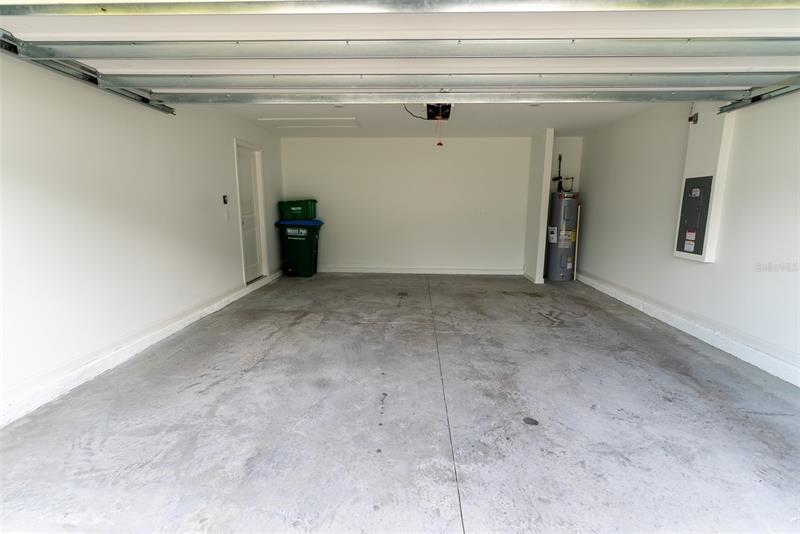 Two-car attached garage